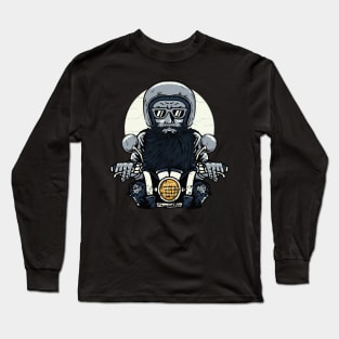 Horror Motorcyclist Long Sleeve T-Shirt